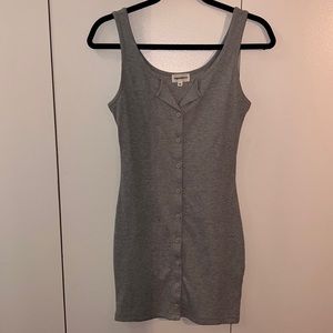 Super down Gray bodycon dress